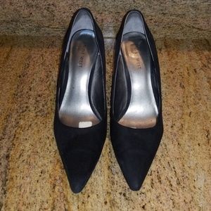 Black Suede Nine West Heels. Vintage.